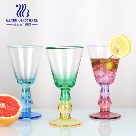 MOQ 500PCS Handmade Pontarlier Absinthe Glass with Color Stem