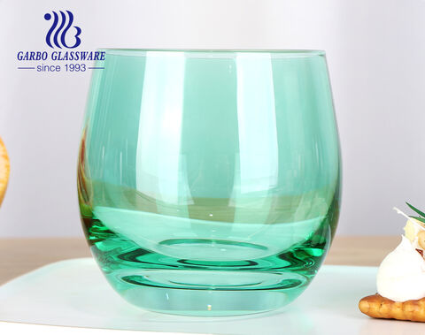 Китайский производитель стеклянный стакан, обработанный выдувной чашкой для вина без ножки на 11 унций