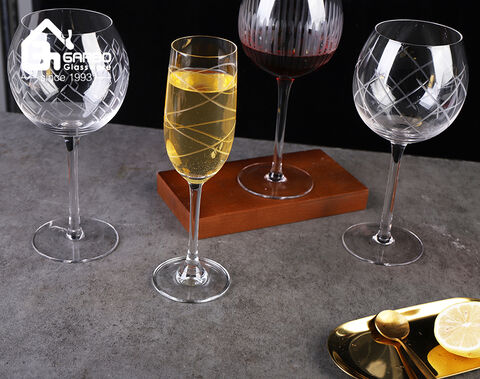 Europe houseware high-end glass goblet for wedding use 