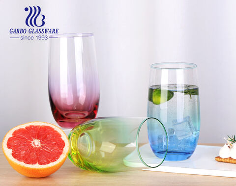 Buy Wholesale China 200ml Blue Unique Drinking Glasses Colored Glass Water  Cup & Colored Glass Water Cup at USD 0.65