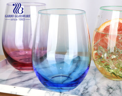 Partial Bottom Color Spray Glass Tumbler Wholesale Glass Drinking Cup