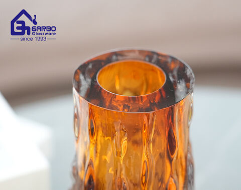Custom Classic Elegant Amber European Decorative Flower Vase