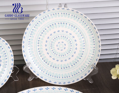 7inch Opal Glass Plate Round Shape Custom Dessert Plate for Wholesale
