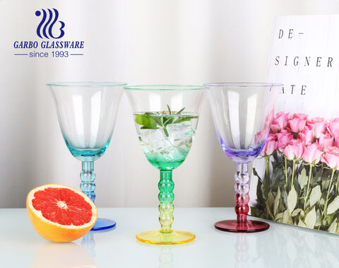 Luxury cocktail goblet with various color for American and European Market