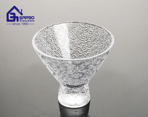 High white ice cream glass cup for American market