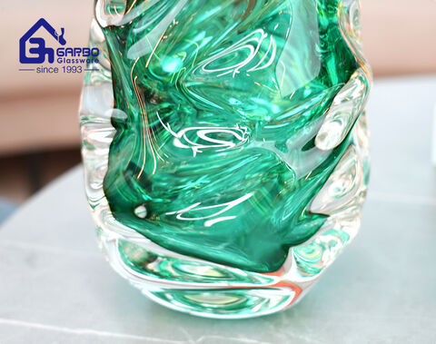 MOQ 50 pcs luxury gift home decor glass flower vase for sale