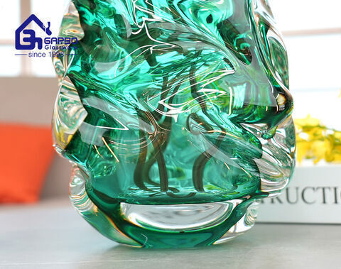 MOQ 50 pcs luxury gift home decor glass flower vase for sale
