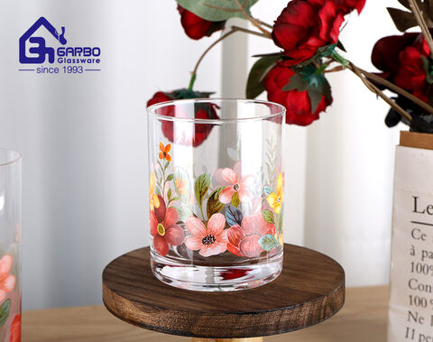 Luxury handmade 415mm borosilicate glass cup for American and European market