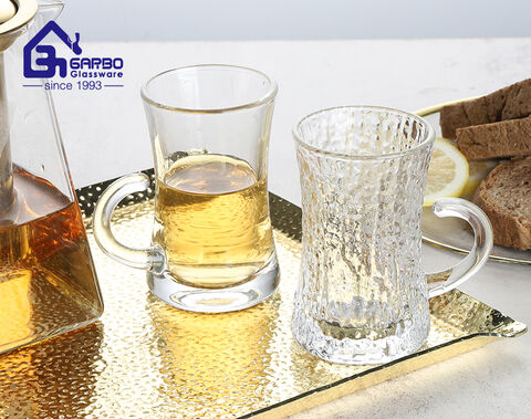 Good price Ramadan gift high quality crystal clear glass tea and coffee mug