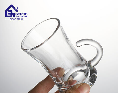 Good price Ramadan gift high quality crystal clear glass tea and coffee mug