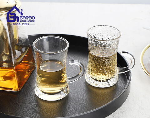Taza de té y café de cristal transparente de alta calidad, regalo de Ramadán, buen precio