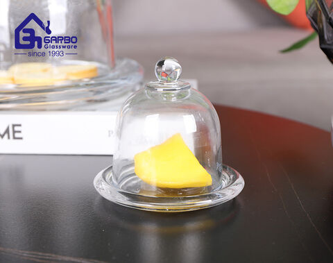 Crystal butter fresh with mini done butter dishes for kitchen use