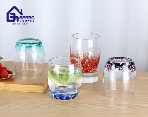 Elegant handmade glass tumbler for American and European market