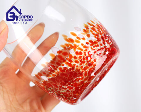 Elegant handmade glass tumbler for American and European market