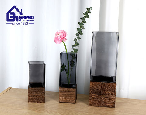 High-end solid color glass vases for the American and European markets