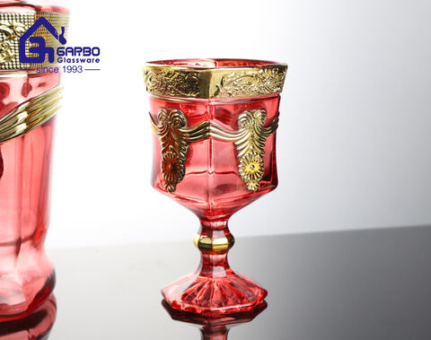 Venta al por mayor determinada del jarro de agua de cristal del diseño del espray del color de 1400ml Oriente Medio