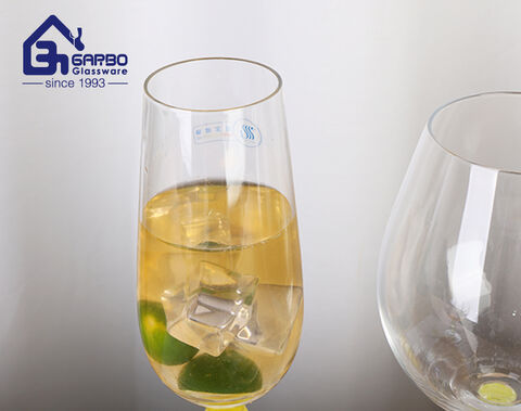 Желтый цвет стержня бокал для шампанского ручной работы сверкающее стекло для вечеринки