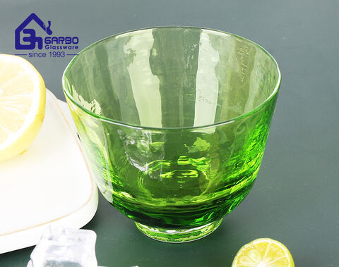 Luxury handmade solid color glass cup for drinking 