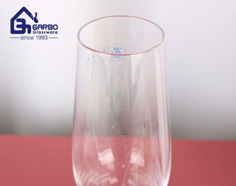 MOQ 2000 шт., уникальный бокал для шампанского с жемчужной ножкой ручной работы, 300 мл