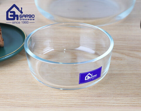 Envase de comida de vidrio de borosilicato alto con tapa, recipiente de vidrio de 250 ml