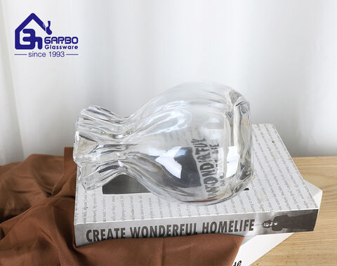 Florero de cristal con revestimiento iónico vintage para decoración del hogar