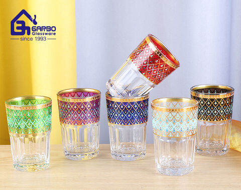 Neues Aufkleberdesign im Nahen Osten-Stil Glas-Teetasse im Großhandel