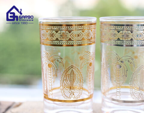 Paquete de regalo de vasos para beber, juego de vasos de té marroquí de 12 piezas