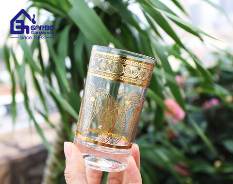 Nuevo Juego de vasos de cristal para beber estilo Oriente Medio, regalo de Ramadán,