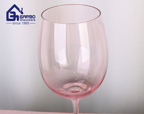 540ml Handmade blown glass wine cup with spray color