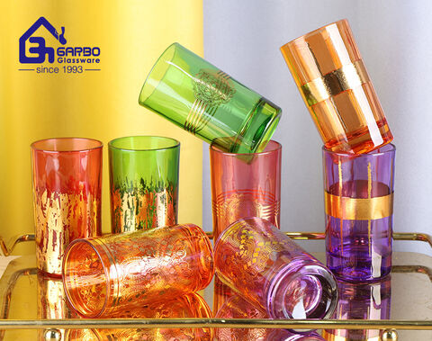 Decalcomania di colore spray per tazza di vetro economica all'ingrosso per uso quotidiano