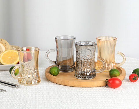 China Supplier New Stock Tea Drinking Glass Cups for Bulk Sales