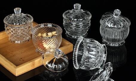 Exquisite glass candy bowl, embellish the table art