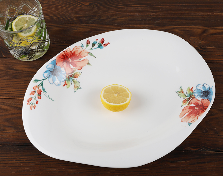 8 inch opal glass bowl with customized decal in Algeria