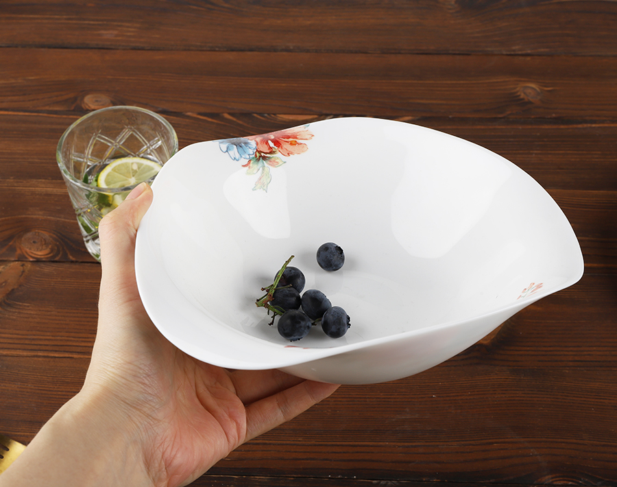 8 inch opal glass bowl with customized decal in Algeria