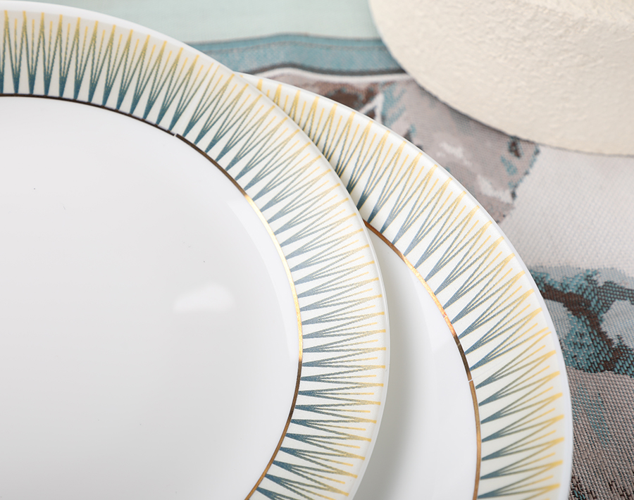 16/24 pcs set tempered opal glass dinner set for wholesale