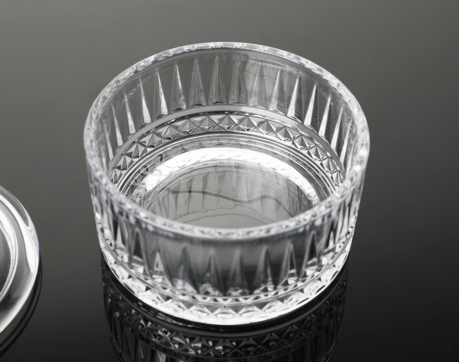 Engraved Glass Nut Canister 4 inch Stock Item Candy Jars 