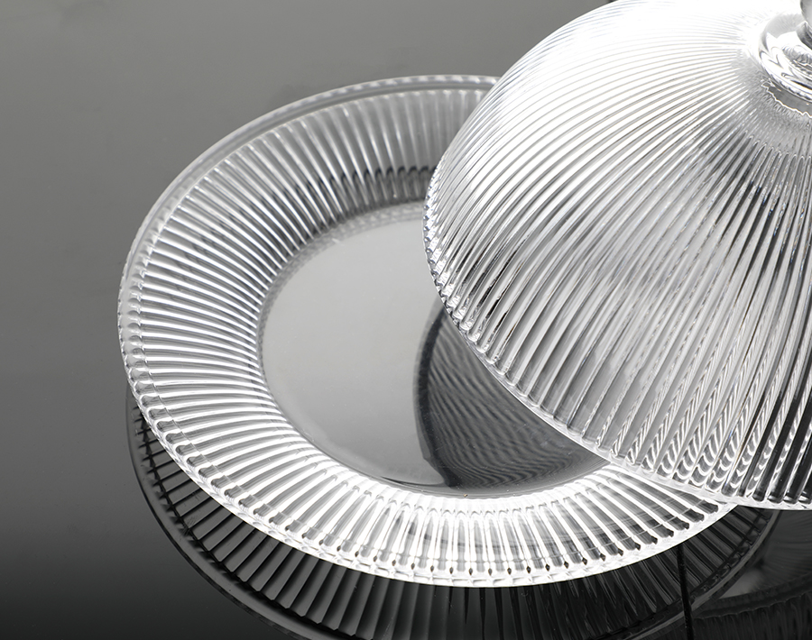 Hot Selling Stock Glass Fruit Plate for Cake Candy Snack