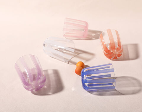 New trend 1100ml solid pink glass jug and cup drinking set wholesale