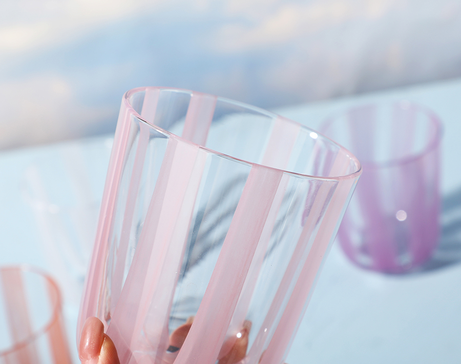 330ml colorful handmade water glass drinking cup wholesale