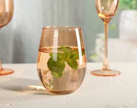 Orange color spray wine glass series goblet factory wholesale