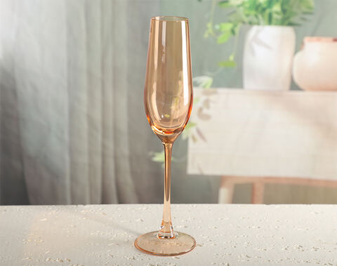 Orange color spray wine glass series goblet factory wholesale