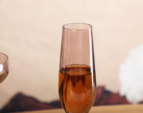 2026 Brown Champagne Glass Cups Sets Stemware Goblets 