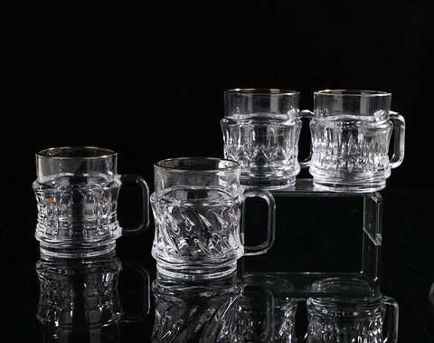 High White Quality Glass Mugs Middle East Glassware 