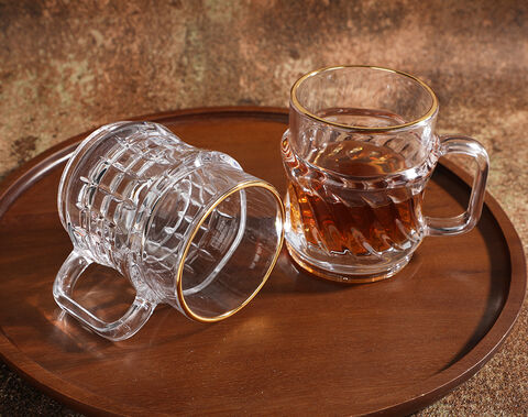 High White Quality Glass Mugs Middle East Glassware 