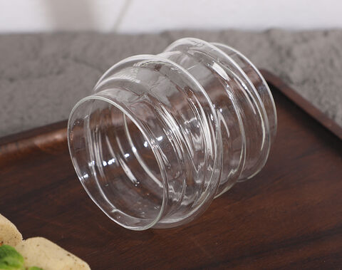 300ml 370ml 570ml Irregular high borosilicate glass coffee cup