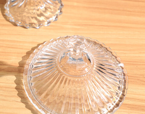 High quality transparent glass fruit plate for home hotel