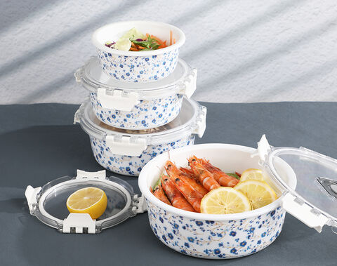 Facotry Wholesale Opal Glass Bowl With Decal