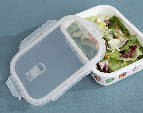 Opal glass tempered glass lunch box food container for wholesale