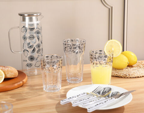 Facotry Wholesale Glassware Drinking Set Dispenser Tumbler
