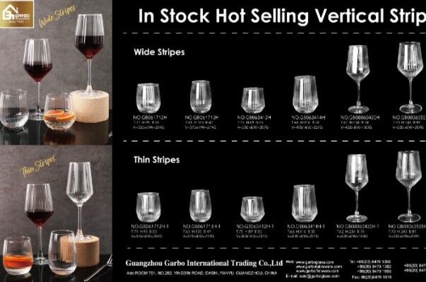 Elevate Your Inventory with Our In-Stock Vertical Striped Glassware Collection